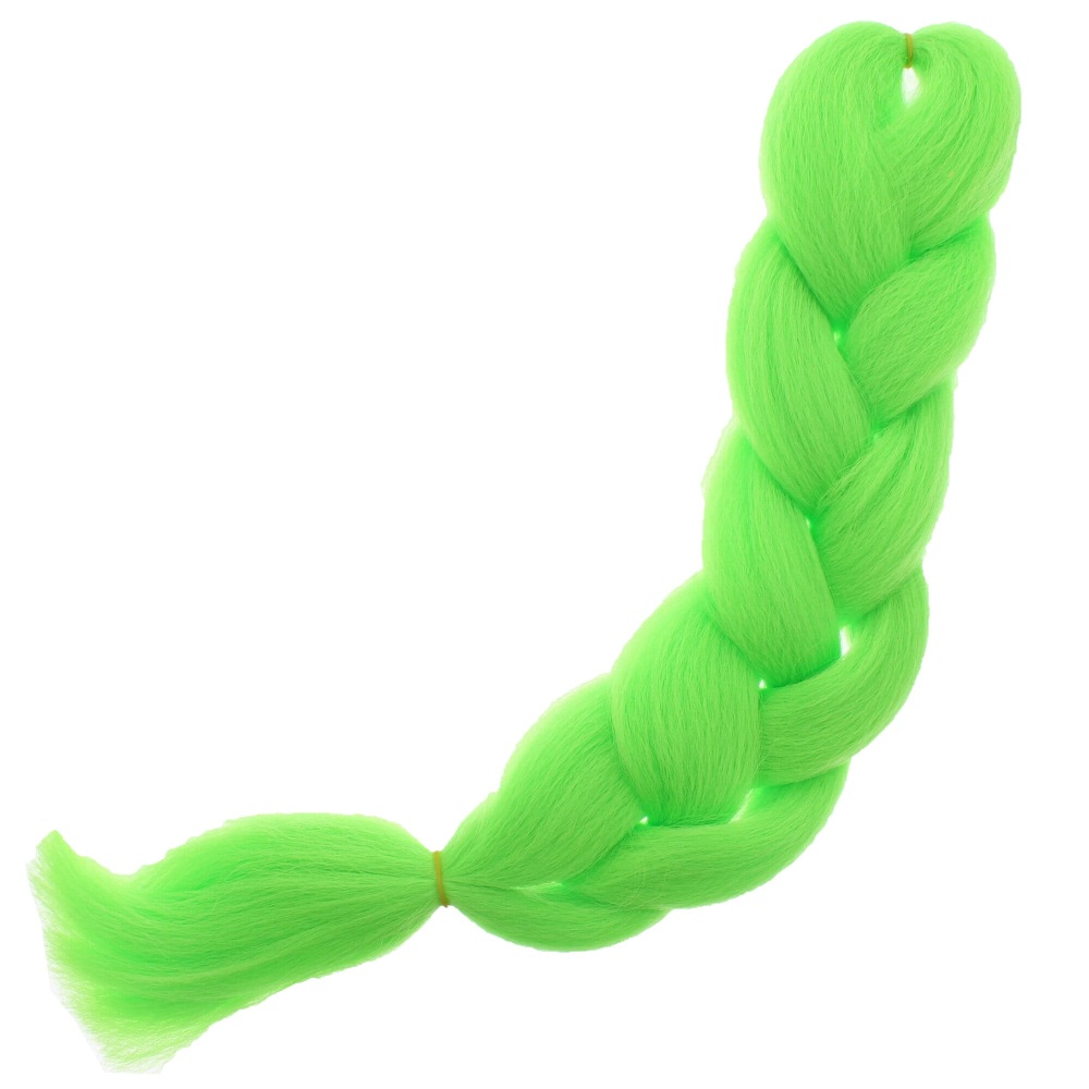 Zac's Alter Ego - 60cm Jumbo Glow in the Dark Fluroscent Twist Braiding Extensions de cheveux - Vert